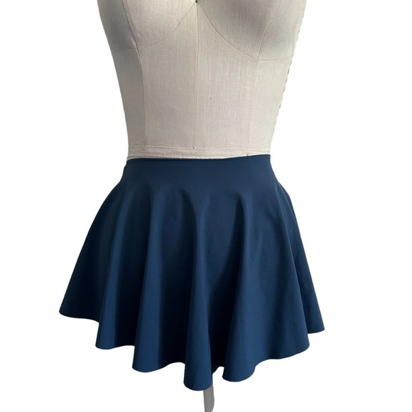 NWT Capezio Blue High Low Circle Skirt Small - Picture 1 of 10